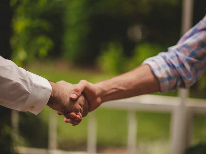 a handshake
