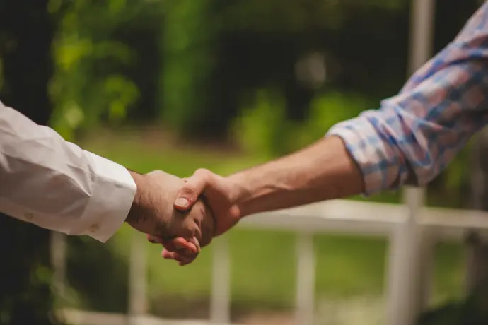a handshake